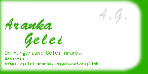 aranka gelei business card